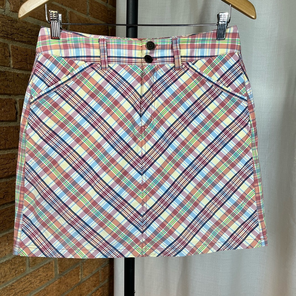 Croft & Barrow Plaid Skort Y2K Preppy Tennis Style High Waist Size 6